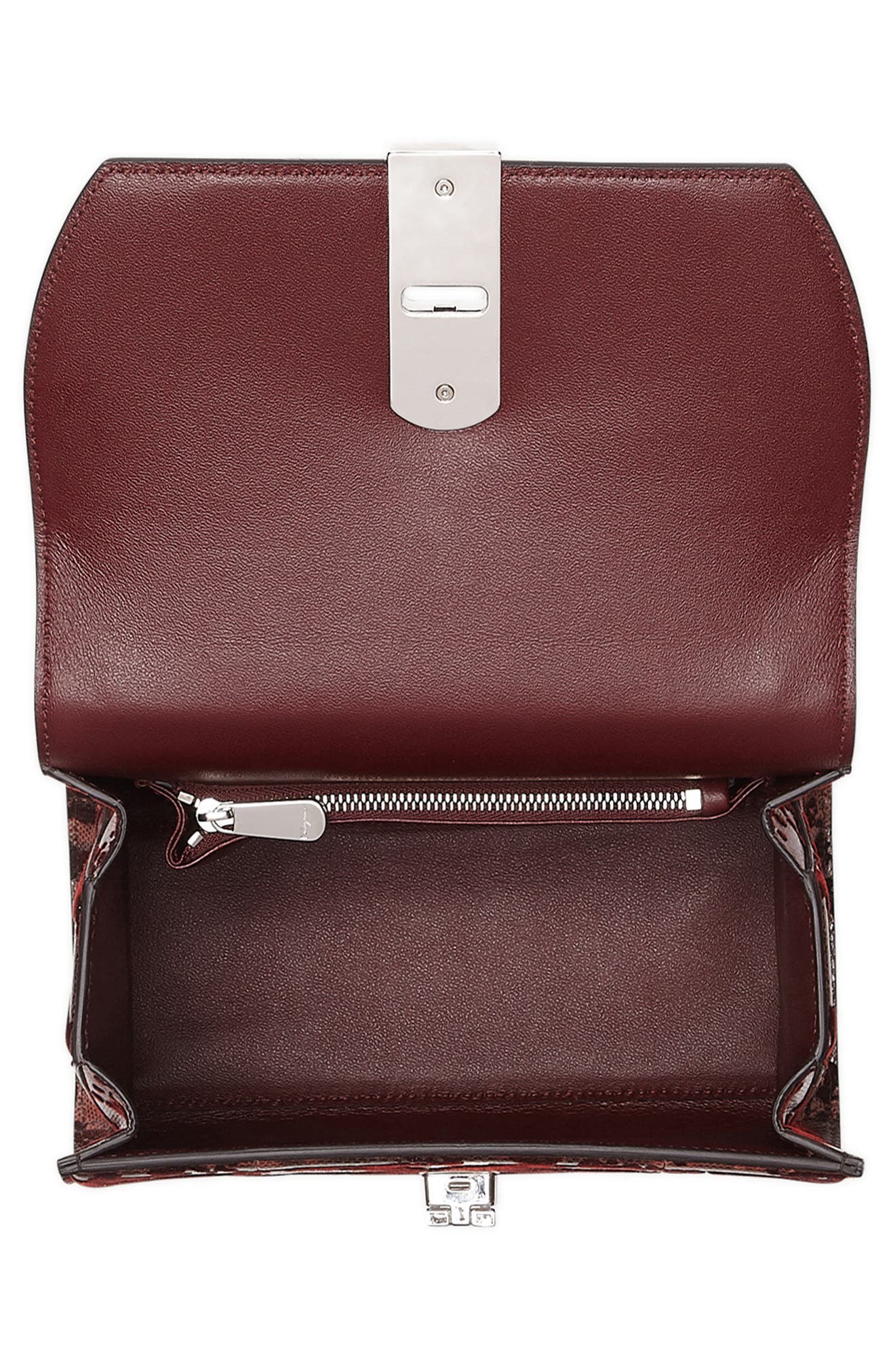 FERRAGAMO Salvatore Ferragamo Boxyz Genuine Snakeskin Satchel, Alternate, color, 