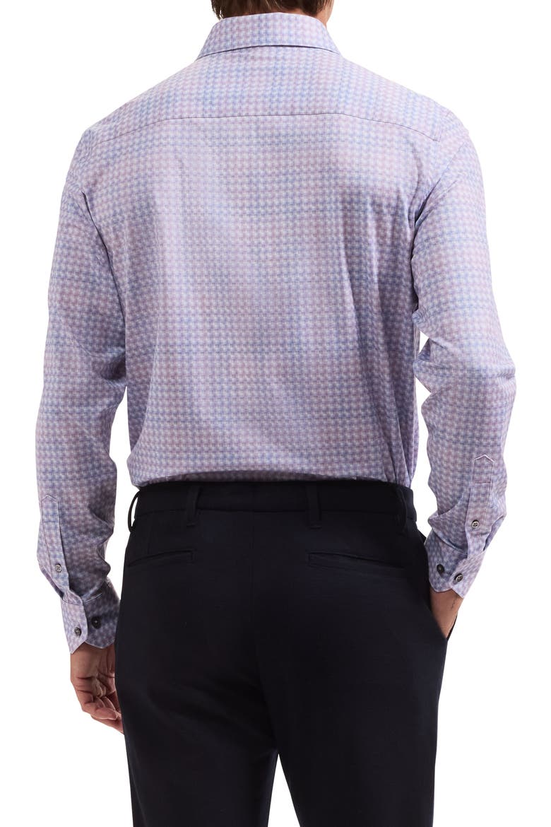 James OoohCotton® Abstract Check Button-Up Shirt, Alternate, color, ORCHID