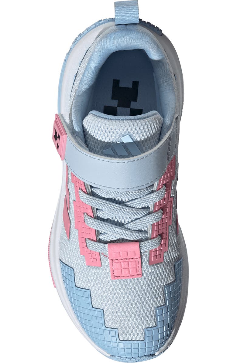 adidas x Minecraft<sup>®</sup> Kids' Pro Sneaker, Alternate, color, Crystal Sky/ Pink/ Glow Blue