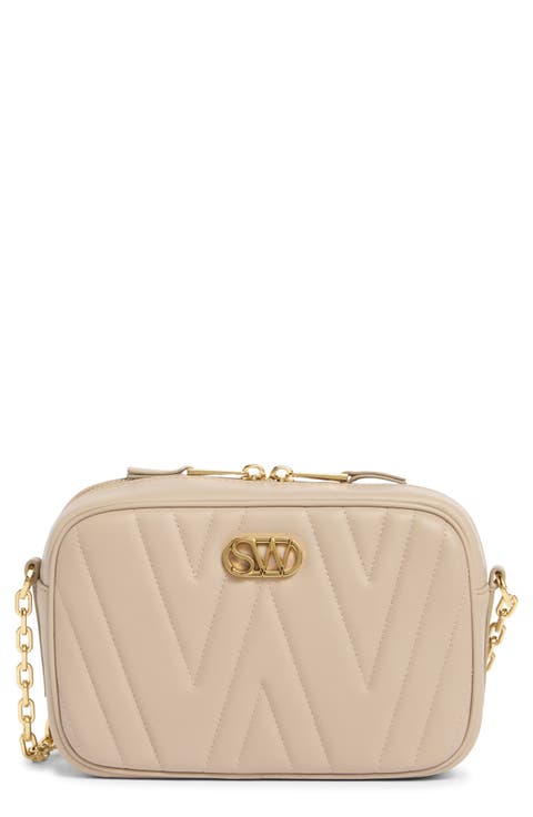 Reana Quilted Leather Camera Crossbody Bag