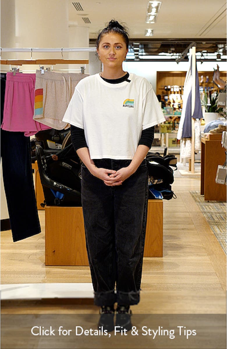 Surf Side Crop Graphic T-Shirt, sales video thumbnail