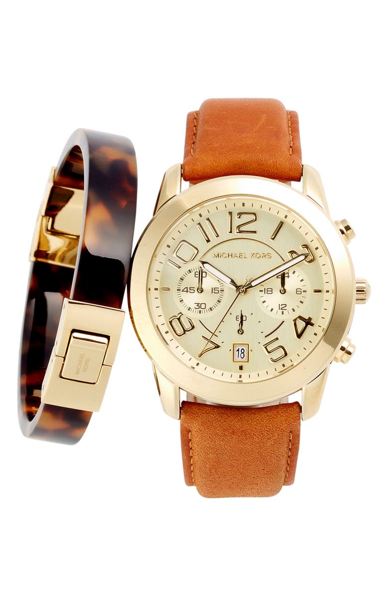 MICHAEL Michael Kors Michael Kors Hinged Bangle, Alternate, color, 