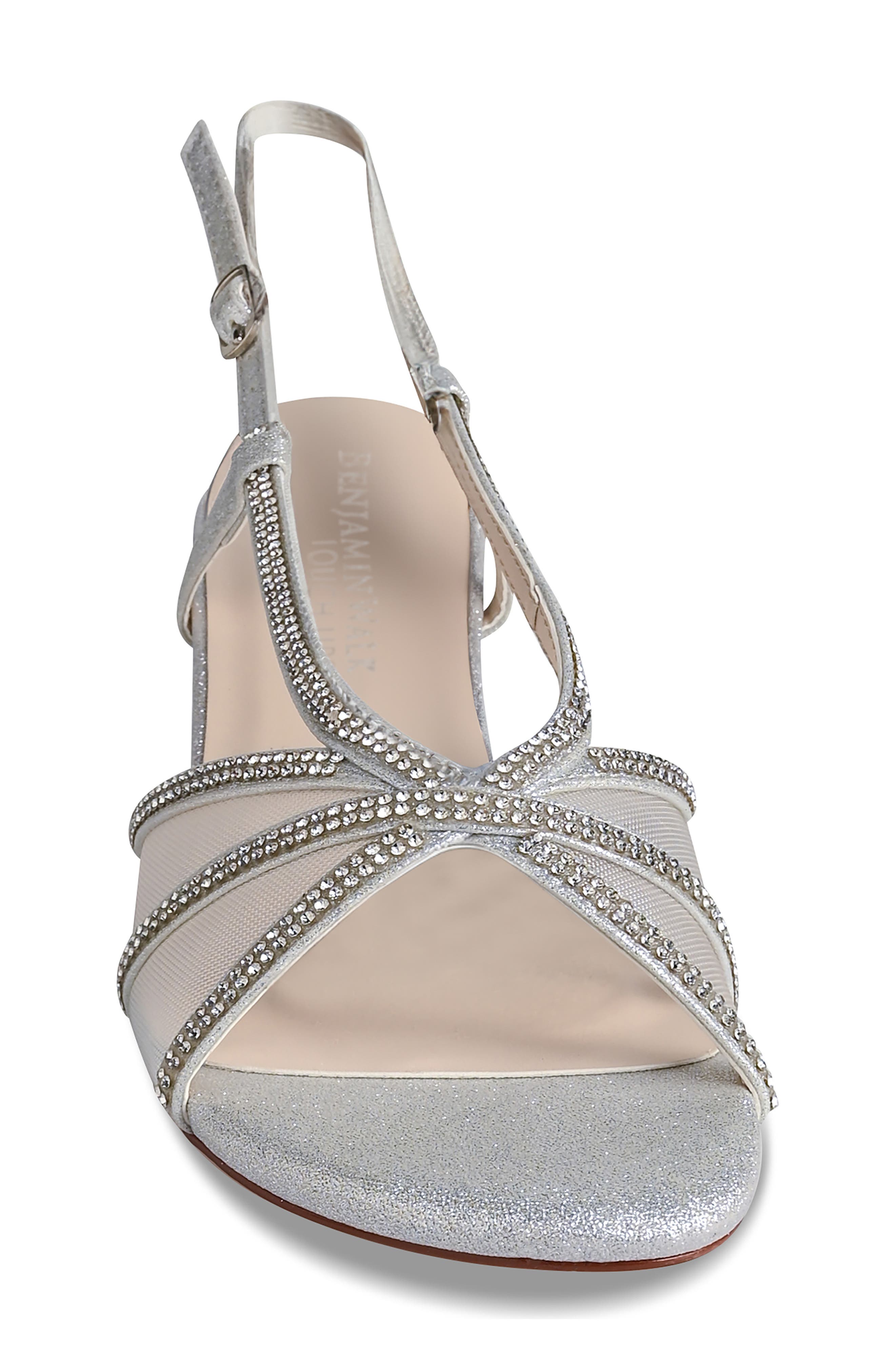 Touch Ups Erin Slingback Sandal, Alternate, color, Silver
