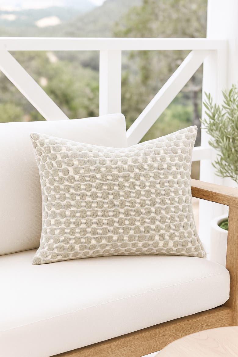 Sailor Dots Pillow, Alternate, color, Natural Beige