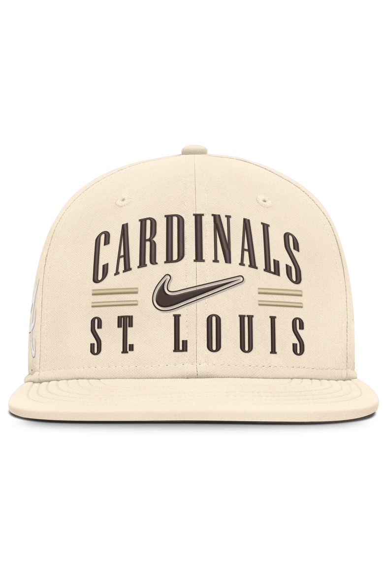 Men's Nike Natural St. Louis Cardinals True Dri-FIT AeroBill Fitted Hat, Alternate, color, Natural