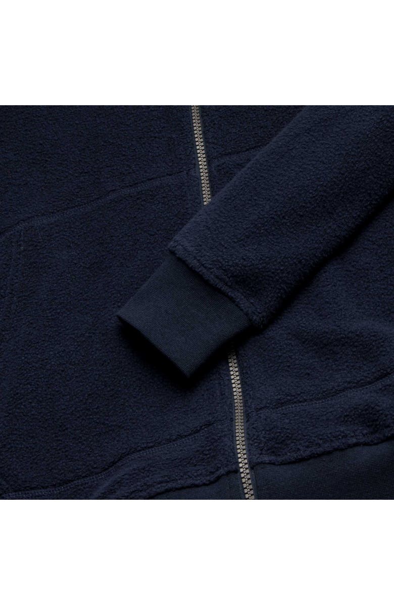 Surfside Supply Co. Danny Full-Zip Fuzzy Fleece Hoodie, Alternate, color, Navy Blazer
