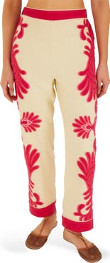 FARM Rio Spring Arabesc Cutwork Pants