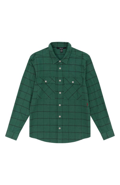 Ksubi Paradox Button-up Flannel Shirt In Green
