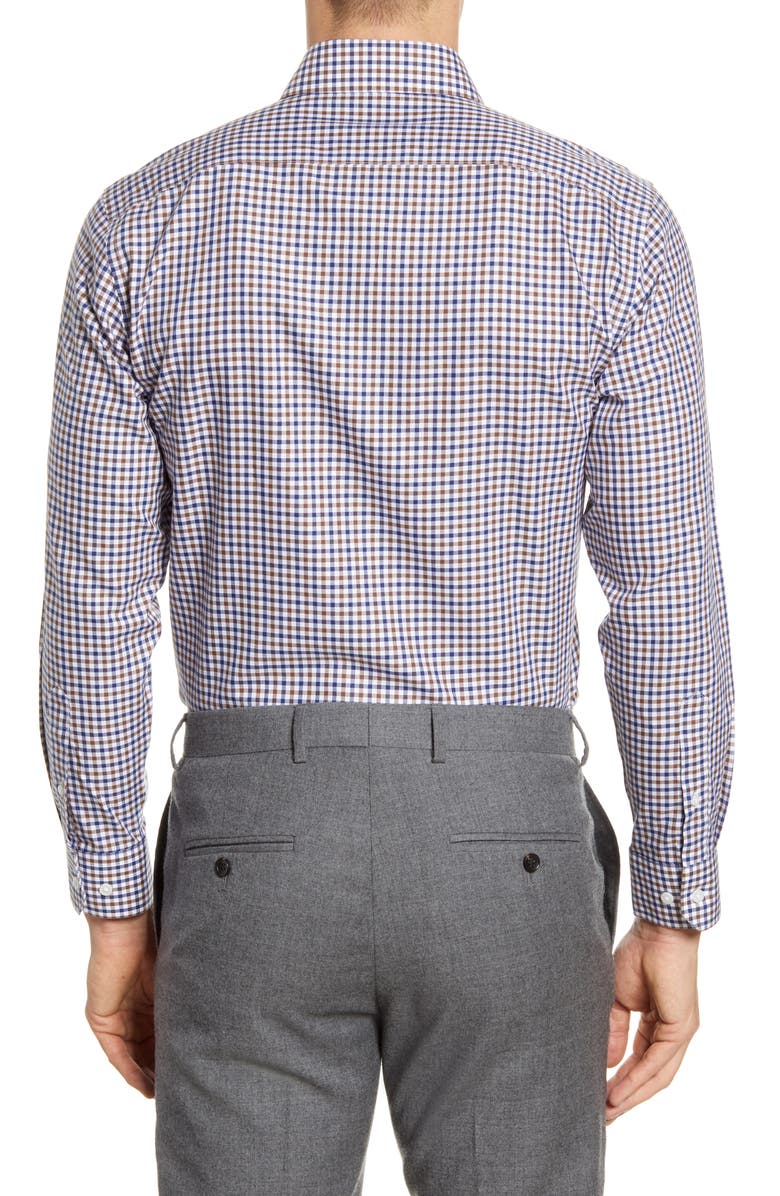 The Tie Bar Trim Fit Gingham Dress Shirt, Alternate, color, 