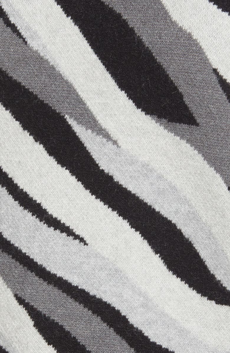 Halogen<sup>®</sup> Wavy Stripe Crewneck Sweater, Alternate, color, 