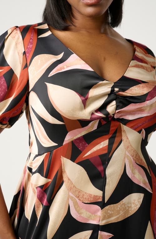 Estelle Laura Print Midi Dress In Multi