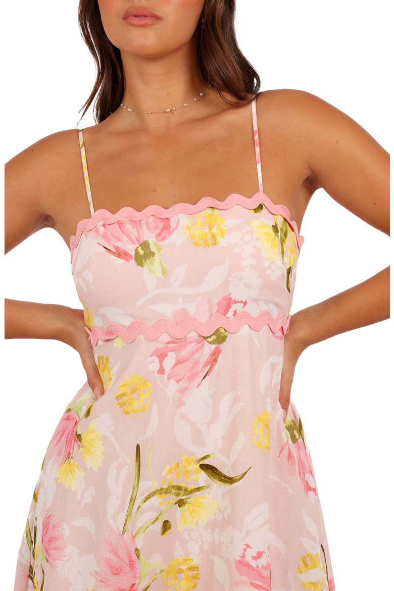 Layla Floral Cotton & Linen Maxi Sundress, Alternate, color, ACACIA BLOSSOM