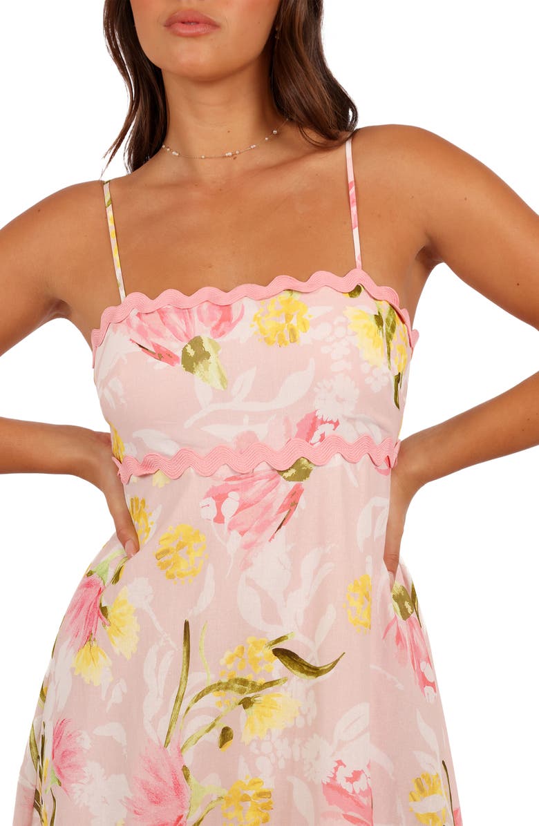 Petal & Pup Layla Floral Cotton & Linen Maxi Sundress, Alternate, color, Acacia Blossom