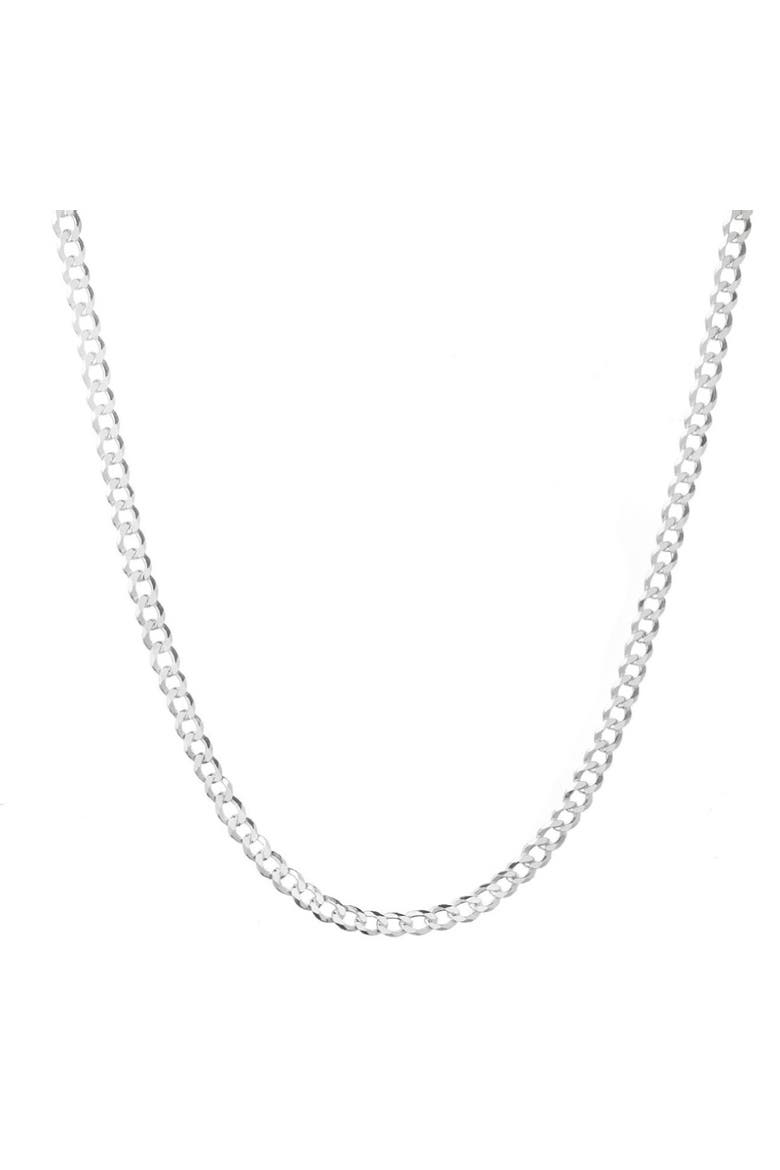 Sterling Silver 5MM Thick Curb Chain Necklace, Main, color, Silver