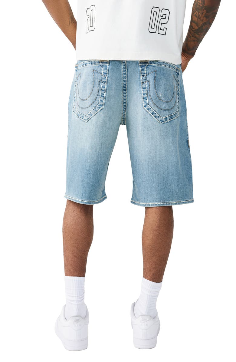 True Religion Bobby Baggy Denim Shorts, Alternate, color, Party Pulse Medium Wash