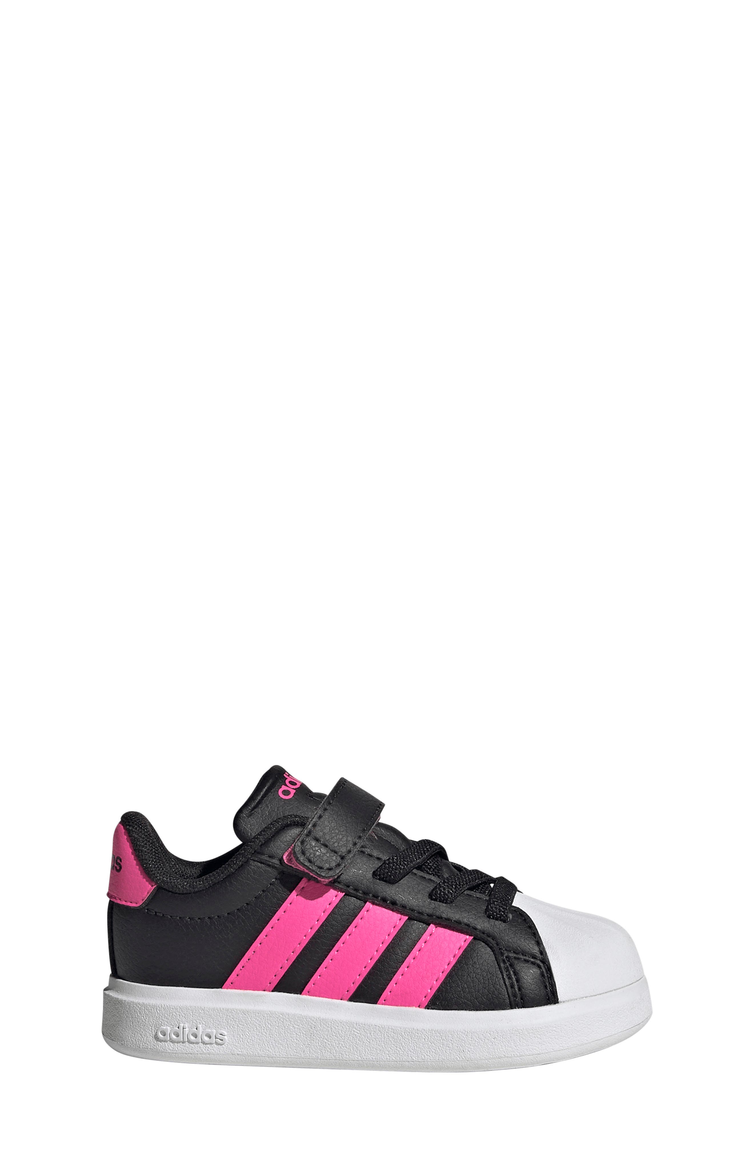 adidas Kids' Streettalk Sneaker, Alternate, color, Black/ Lucid Pink/ White