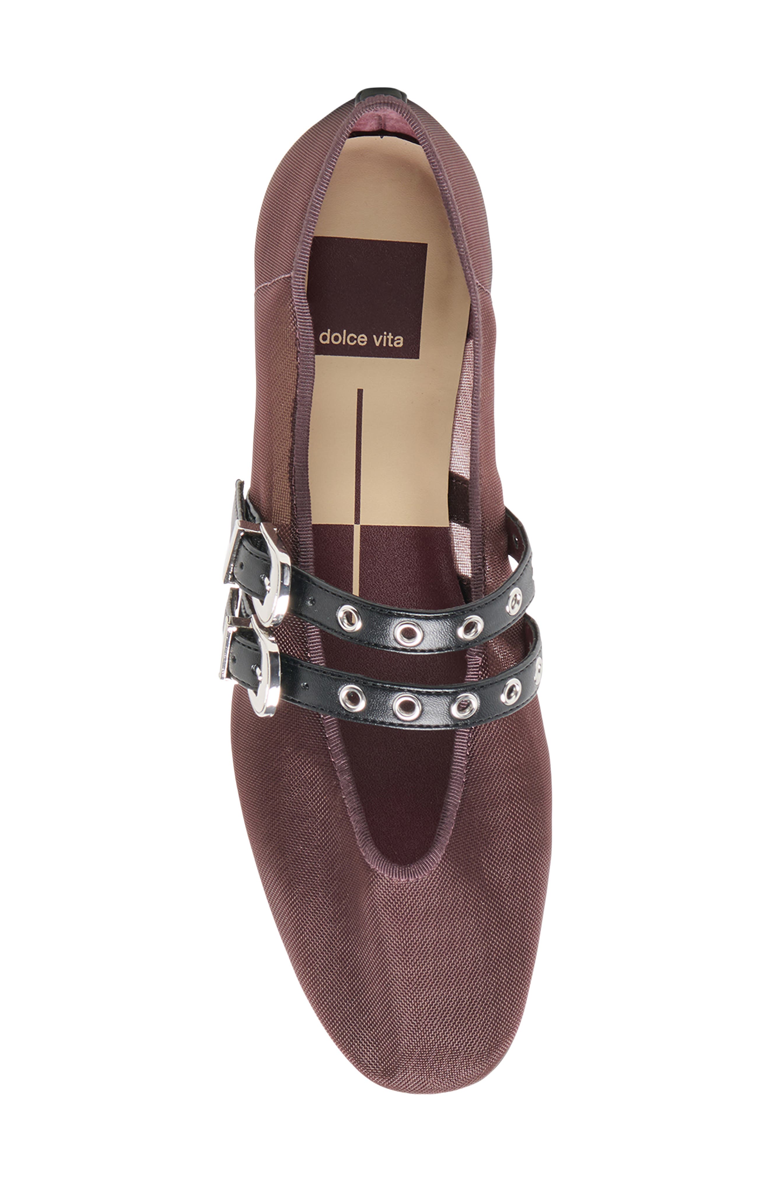 Dolce Vita Baylee Mary Jane Flat, Alternate, color, Berry Mesh