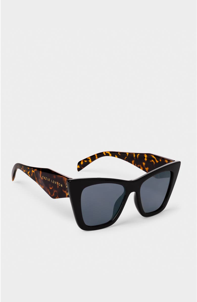 Katie Loxton Porto Sunglasses, Alternate, color, Black / Tortoiseshell