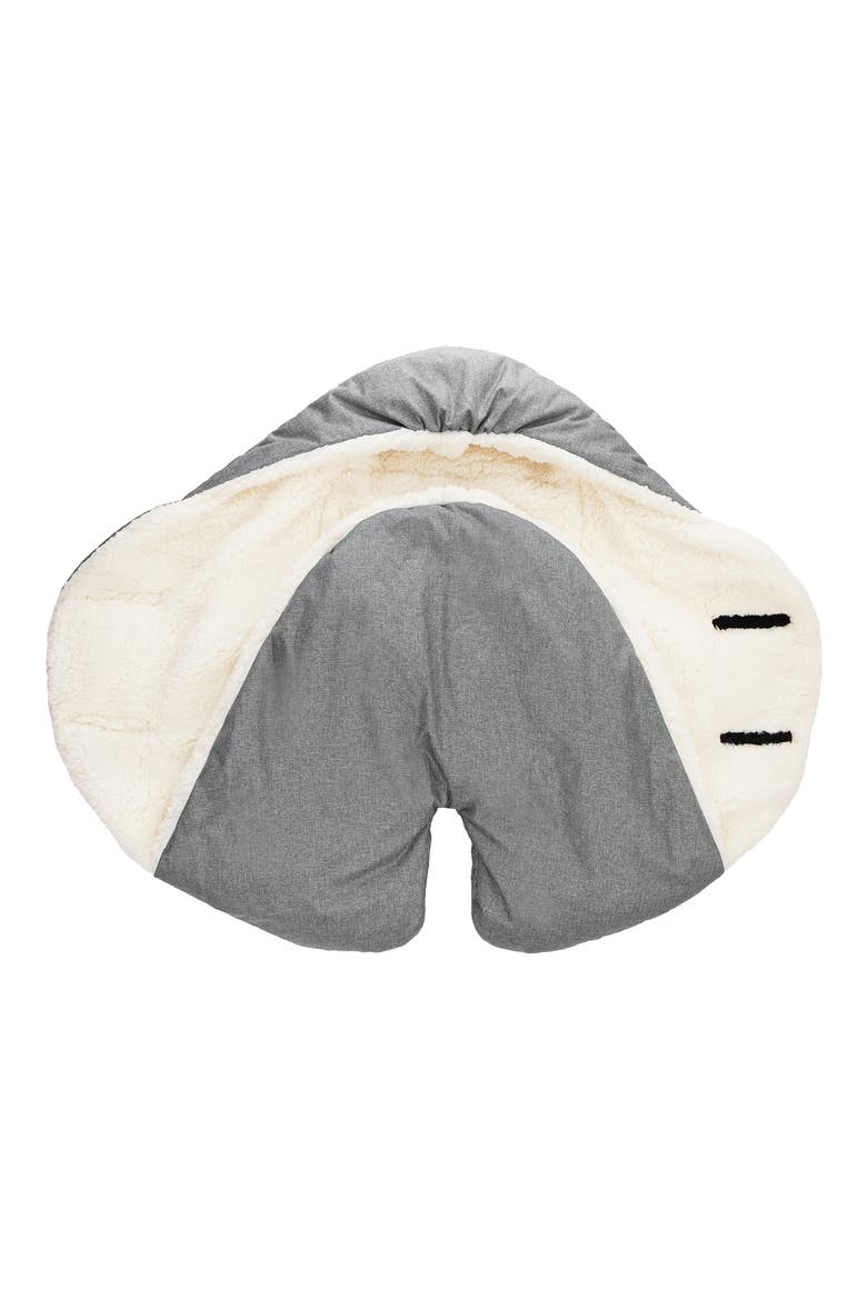 Nido Cloud Heavyweight Car Seat/Stroller Bunting, Alternate, color, HEATHER GREY