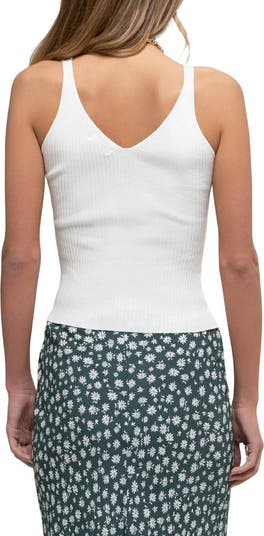 V-Neck Ribbed Crop Tank