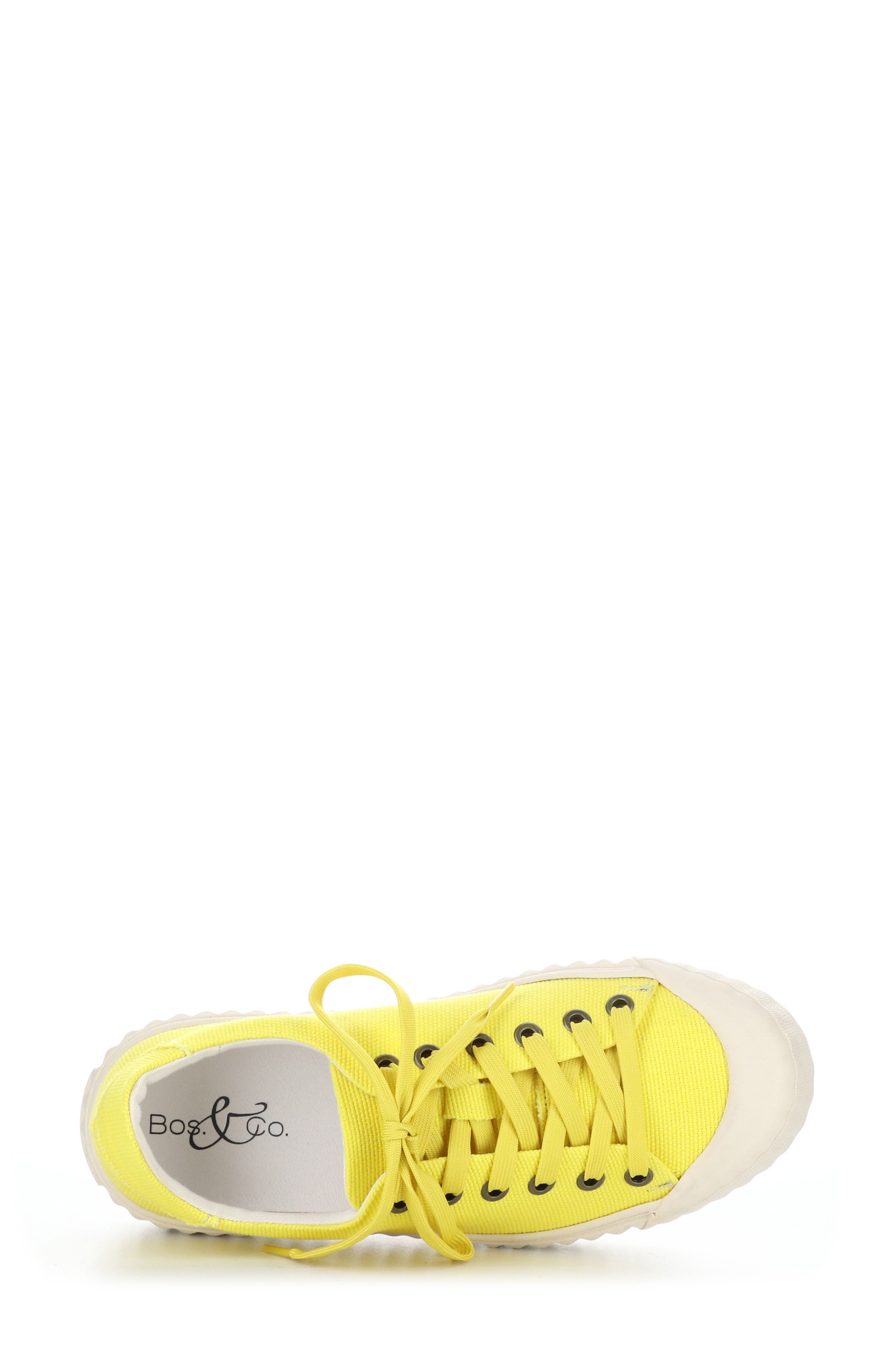 Bos. & Co. Chaya Sneaker, Alternate, color, Yellow Canvas