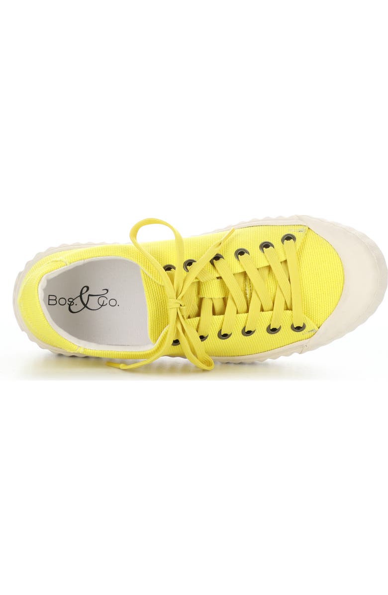 Bos. & Co. Chaya Sneaker, Alternate, color, Yellow Canvas