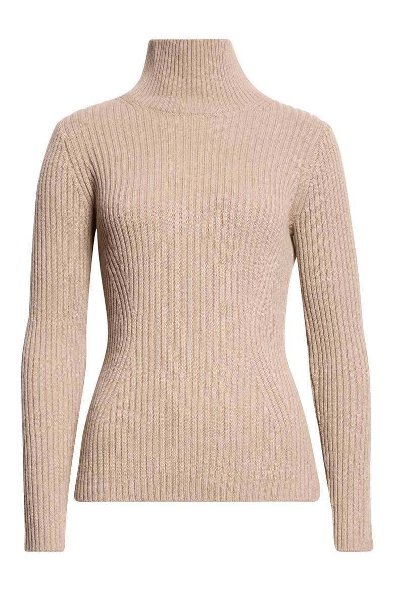 Cashmere Turtleneck Sweater, Main, color, HICKORY MELANGE