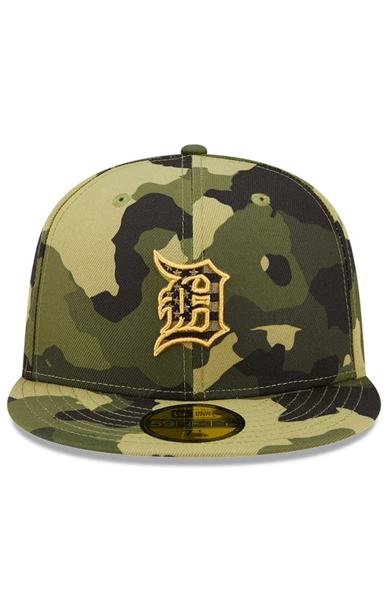 New Era Men's New Era Camo Detroit Tigers 2022 Armed Forces Day On-Field 59FIFTY Fitted Hat, Alternate, color, 