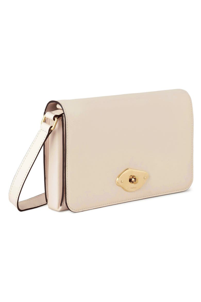 Lana High Gloss Leather Wallet on a Strap, Alternate, color, EGGSHELL