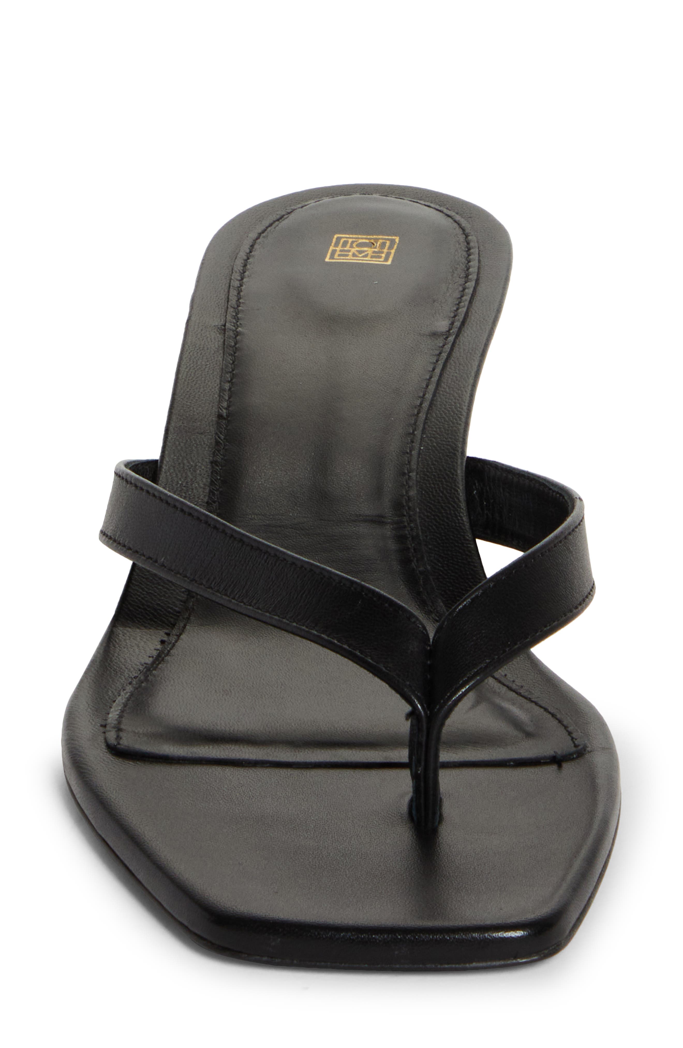 TOTEME Kitten Heel Flip Flop, Alternate, color, Black