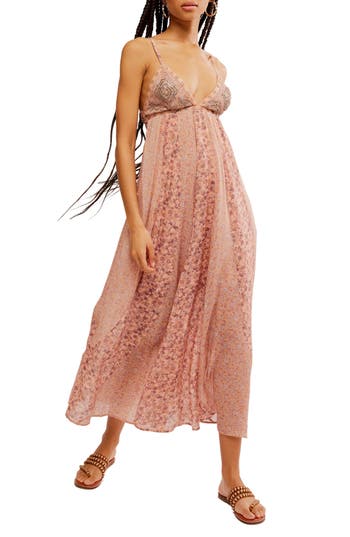 FREE PEOPLE FREE PEOPLE FOREVER TIME SLEEVELESS MIDI DRESS