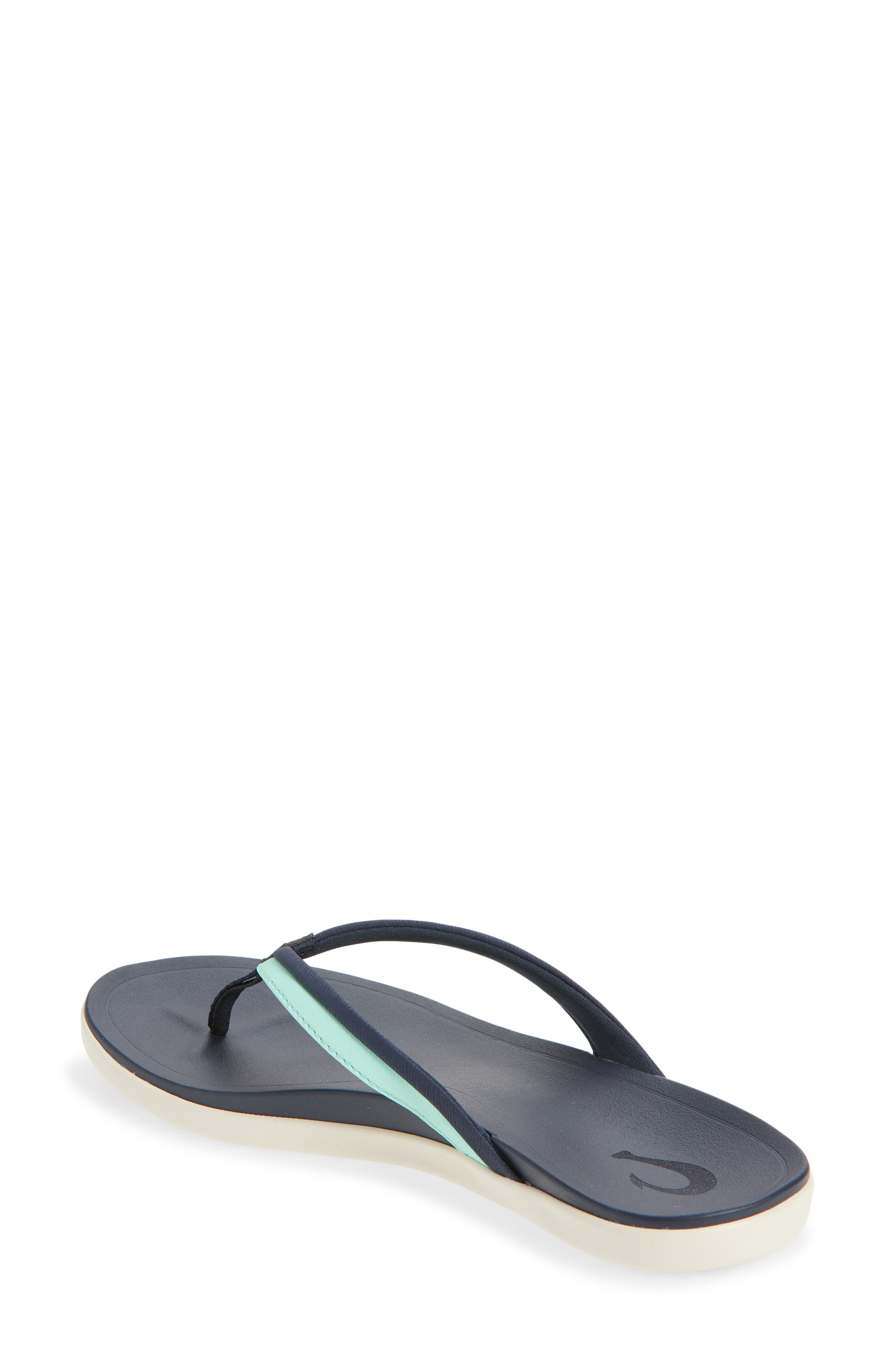 Ho'ōpio Mālua Flip Flop, Alternate, color, TRENCH BLUE / PARADISE