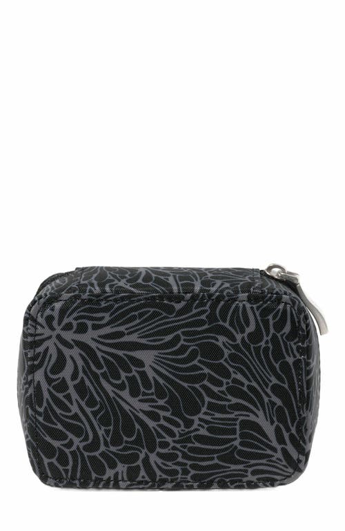 Baggallini Travel Pill Case In Midnight Blossom