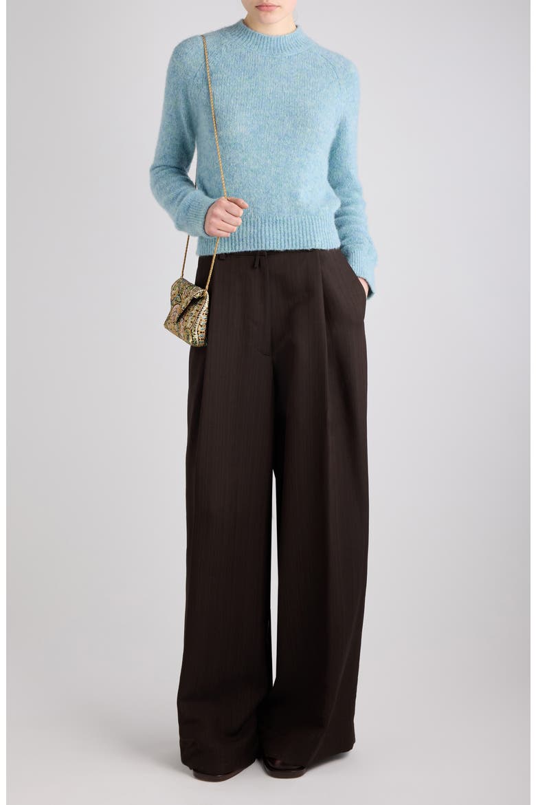 Texas Alpaca and Wool Pullover Sweater, Alternate, color, LIGHT BLUE