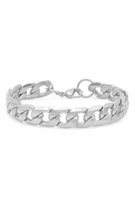 Men's 18k Gold Plated Curb Link Bracelet
