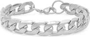 STEELTIME Men's 18k Gold Plated Curb Link Bracelet