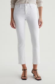 AG Mari Mid Rise Slim Straight Leg Crop Jeans