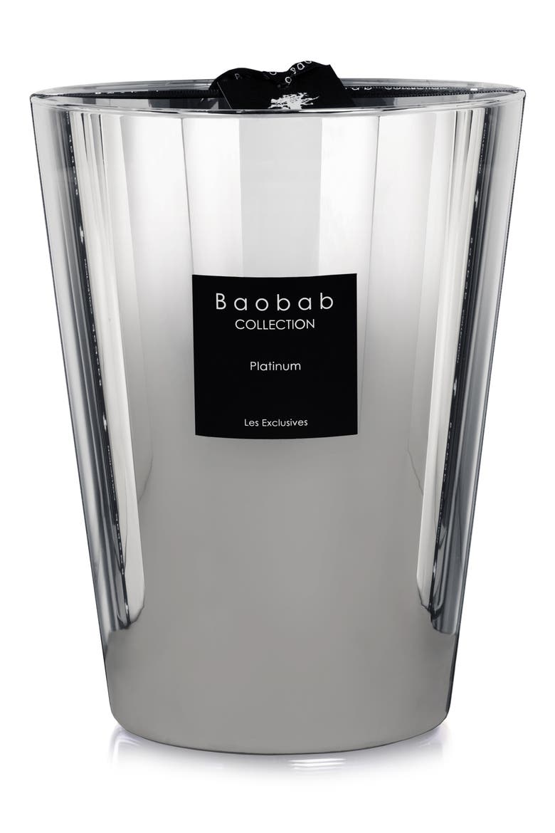 Les Exclusives Platinum Silver Candle, Main, color, SHINY SILVER