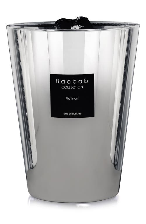 Baobab Collection Les Exclusives Platinum Silver Candle in Shiny Silver  product