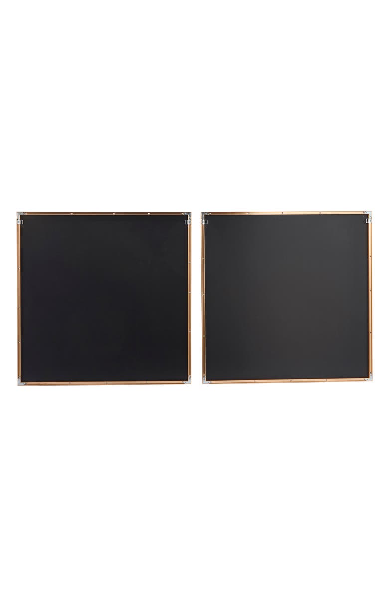 COSMO BY COSMOPOLITAN Gold Porcelain Abstract Canvas Framed Wall Art, Alternate, color, 