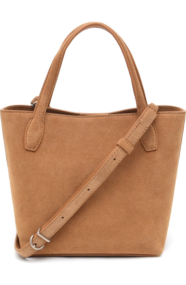 Thacker Asher Suede Crossbody Tote, Alternate, color, Hazelnut