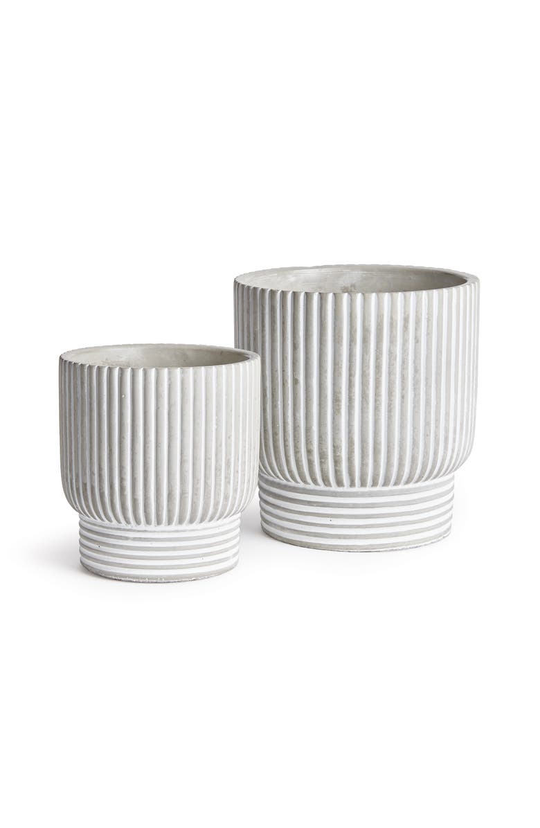 Napa Home & Garden Pinny Flowerpot Planters, Set of 2, Main, color, White