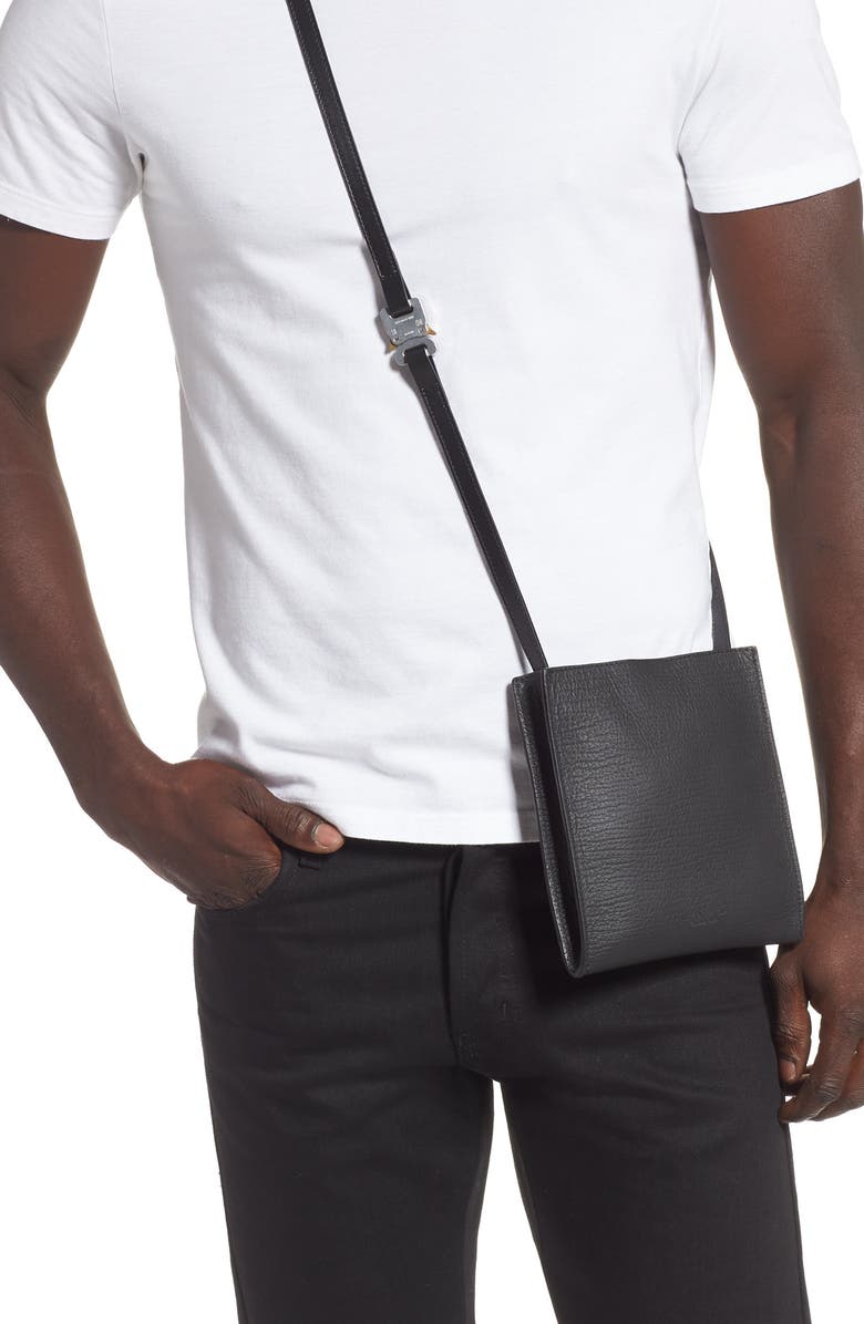 1017 ALYX 9SM Passport Leather Crossbody Bag, Alternate, color,
