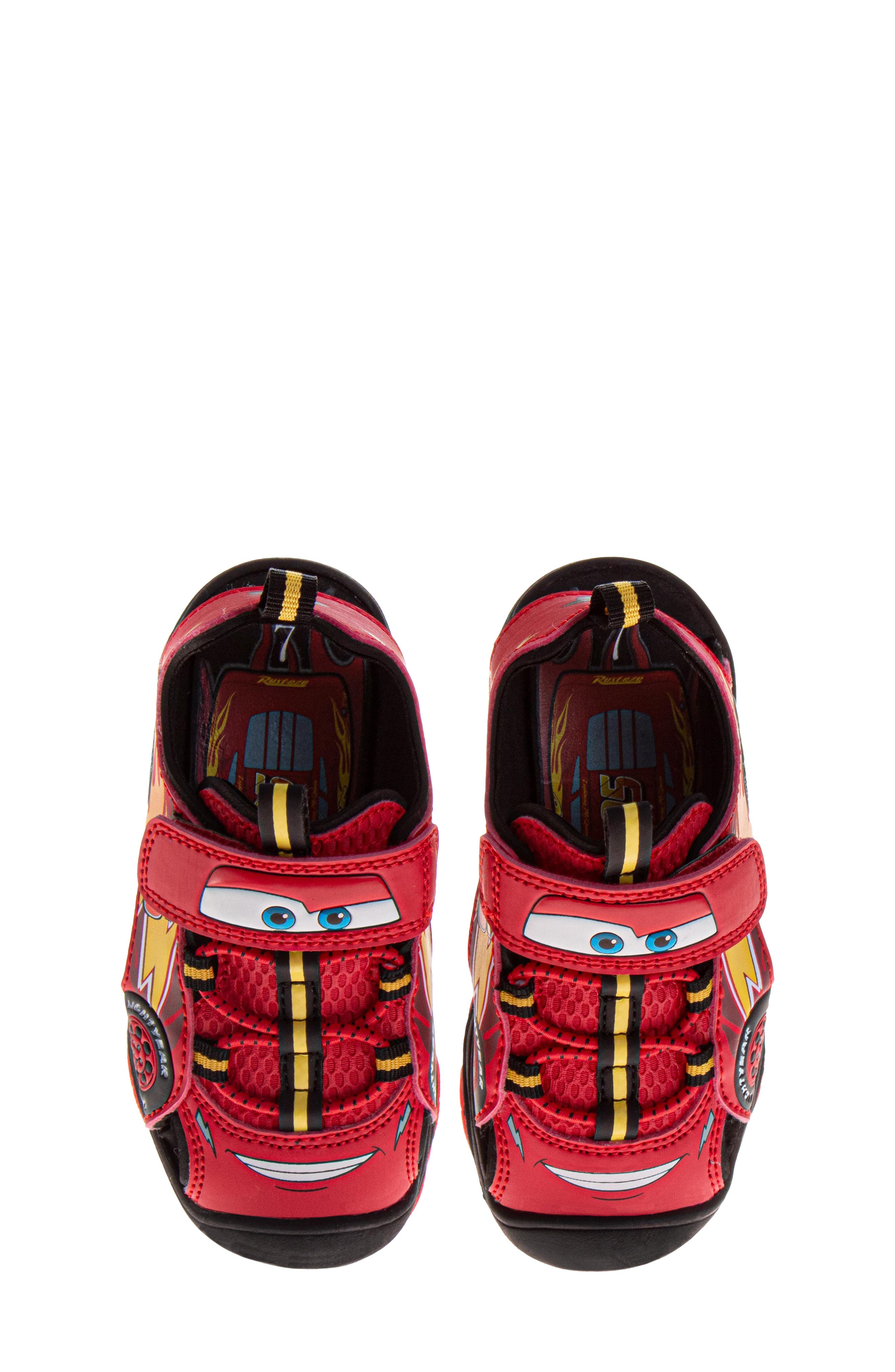 Kids' Disney® Pixar® Cars Lightning McQueen Sneaker, Alternate, color, RED