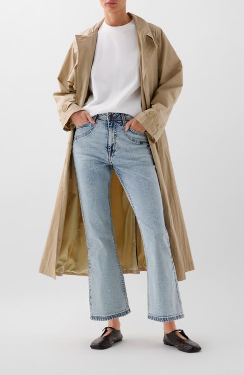 Scalpers Ankle Stitching Denim Pant In Blue