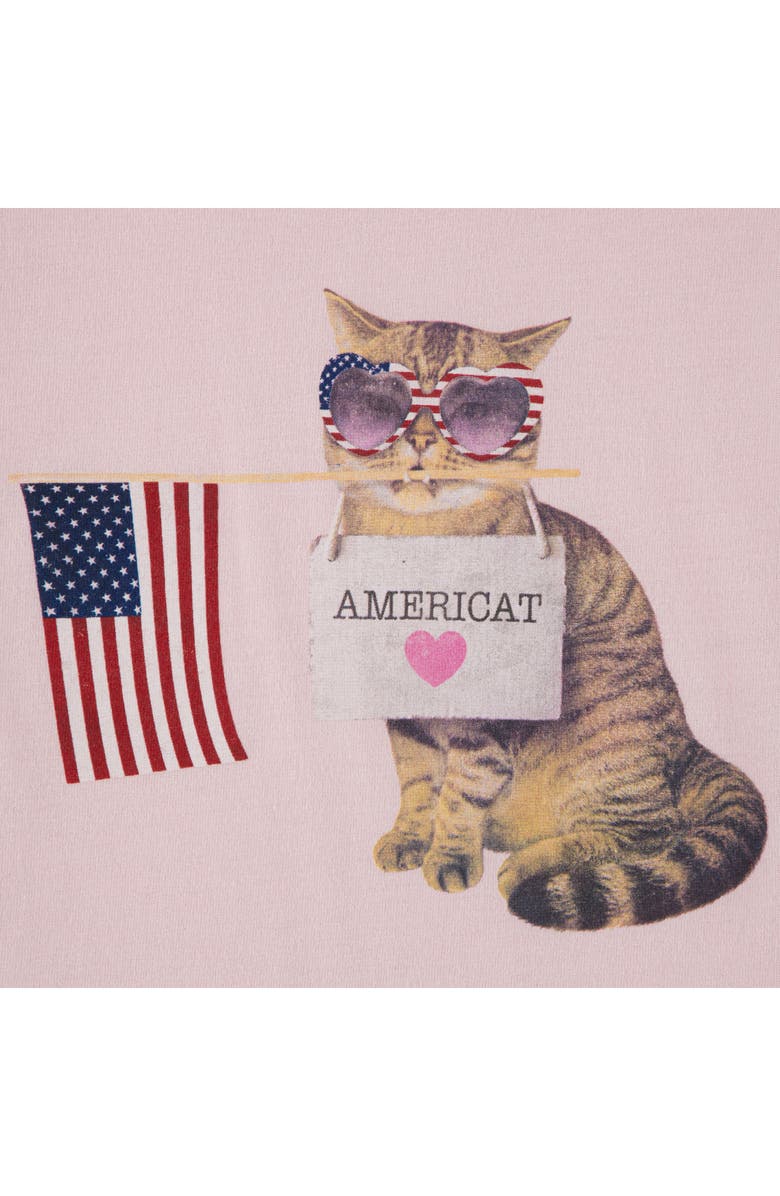 abercrombie kids Kids' Americat Graphic Cotton Blend T-Shirt, Alternate, color, Chalk Pink
