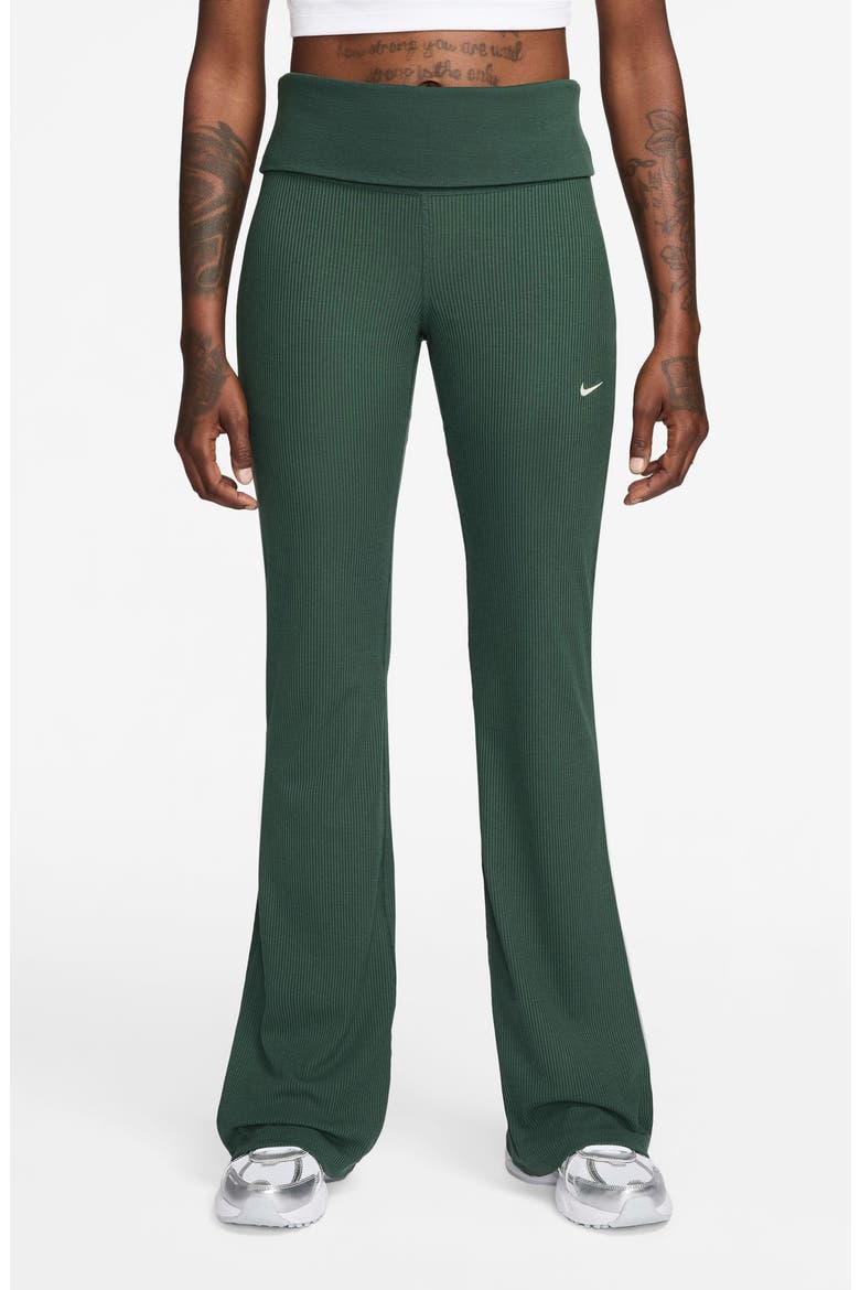 Chill Rib Knit Pants, Main, color, FIR/ SAIL