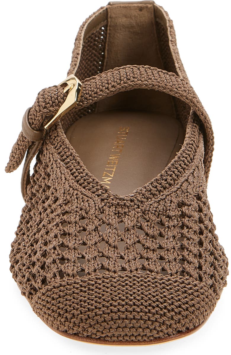 Stuart Weitzman Leora Mary Jane Flat, Alternate, color, Smokey Taupe