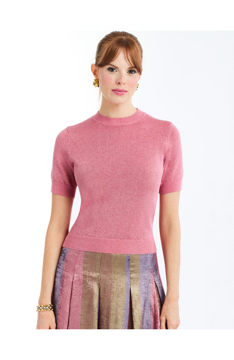 Mestiza New York Drew Crew-Neck Sweater, Alternate, color, Gilded Pink