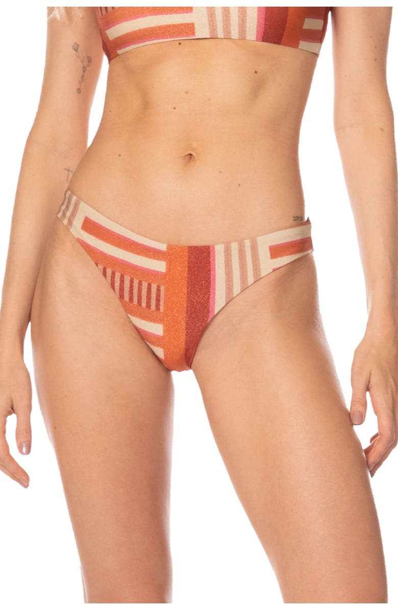 KIBYS Sunset Bazaar Stripes Leslie Moderate Basic Bottom, Main, color, Sunset Stripes